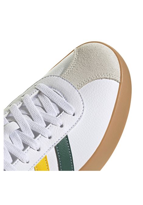 Scarpe Adidas VL Court 3.0 Bianco Verde Giallo Gum Uomo ADIDAS CORE | Sneakers | JI1756-